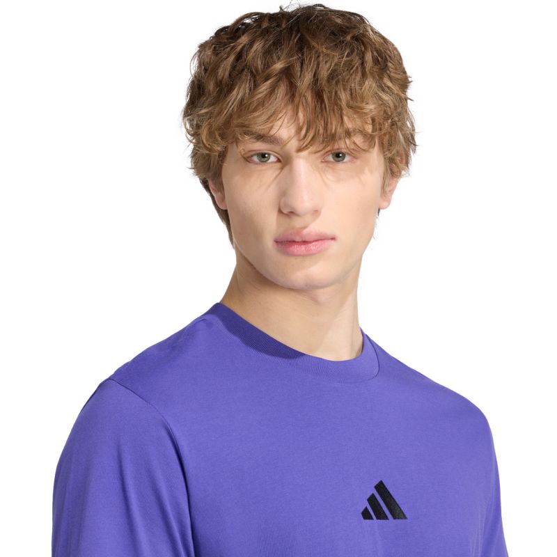 Men's adidas Essentials Small Logo Single Jersey Purple KF2404