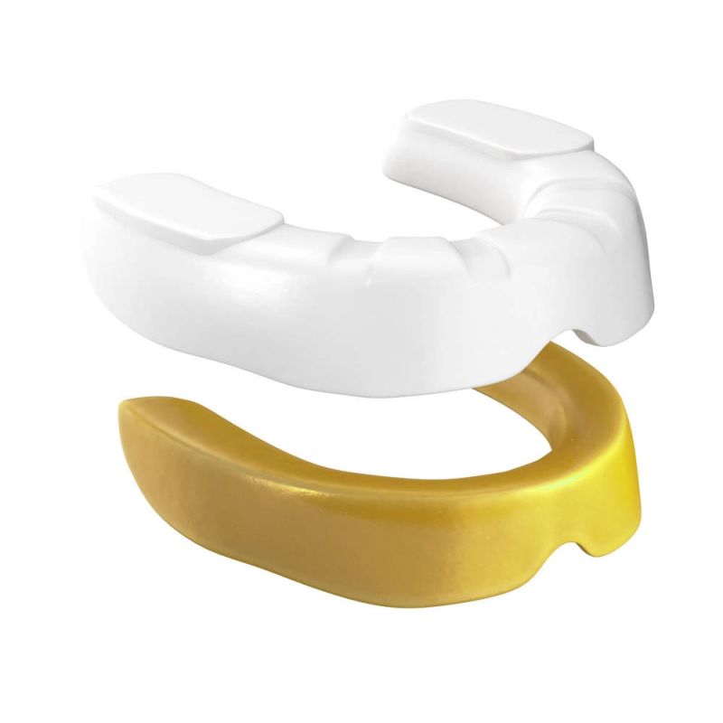 Gel Mouthguard + Box - White and Gold | GelTech ochraniacze zębów Your Sports Performance