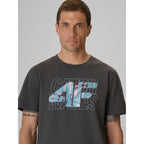 Men's regular printed T-shirt 4F 4FRSS26TTSHM4295-22S