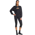 adidas Floral Regular Graphic Women's T-Shirt Black KT2766