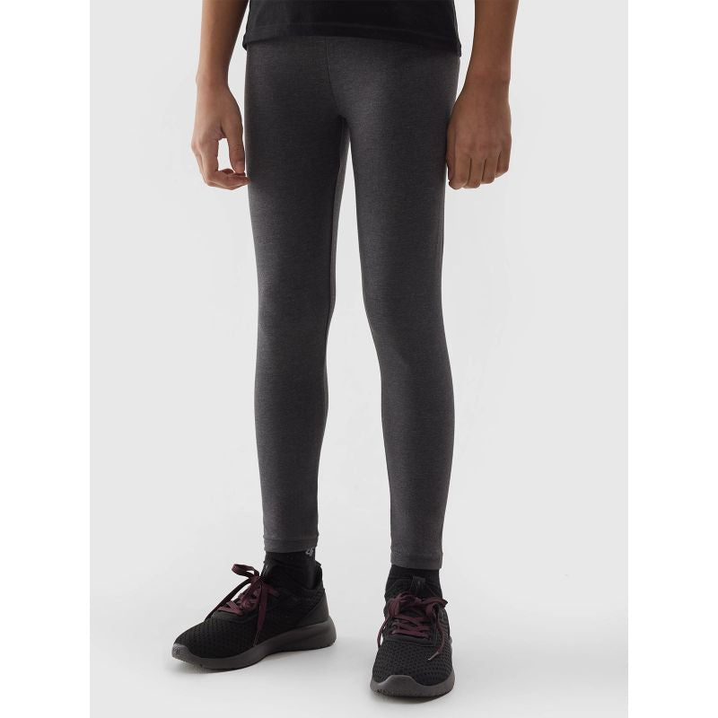 Girls' elastic cotton leggings 4F Junior *Kategoria tymczasowa Your Sports Performance