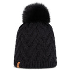 BUFF KNITTED & FLEECE BAND BEANIE CARYN BLACK
