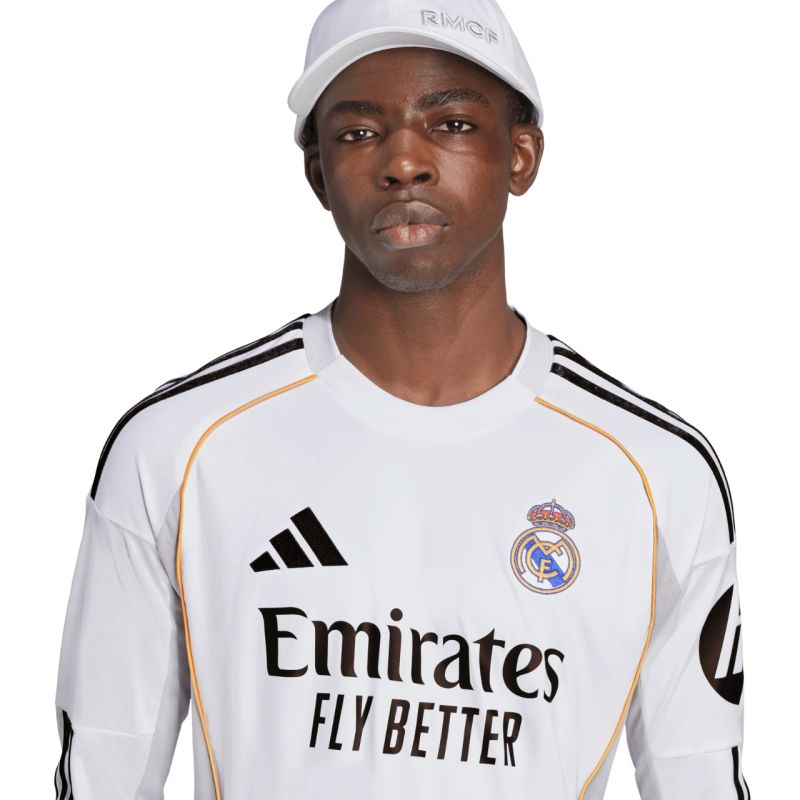 adidas Real Madrid 25/26 Long Sleeve Home Men's Jersey White JN8884 To be categorized Your Sports Performance