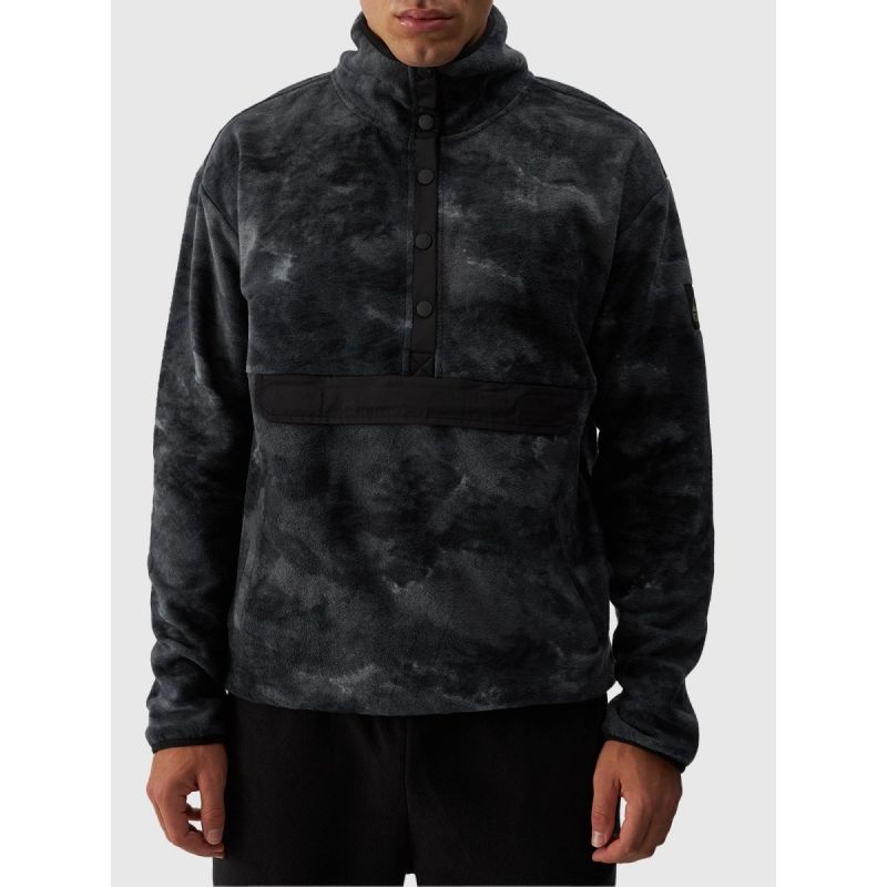 Men's oversize stand-up collar fleece 4F 4FWAW24TFLEM299-90A *Kategoria tymczasowa Your Sports Performance