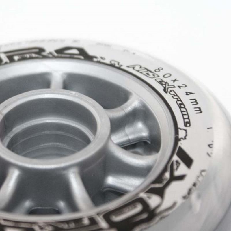 PU 80x24 82A TRANSPARENT WHEELS (4 pcs.) NILS EXTREME In preparation Your Sports Performance