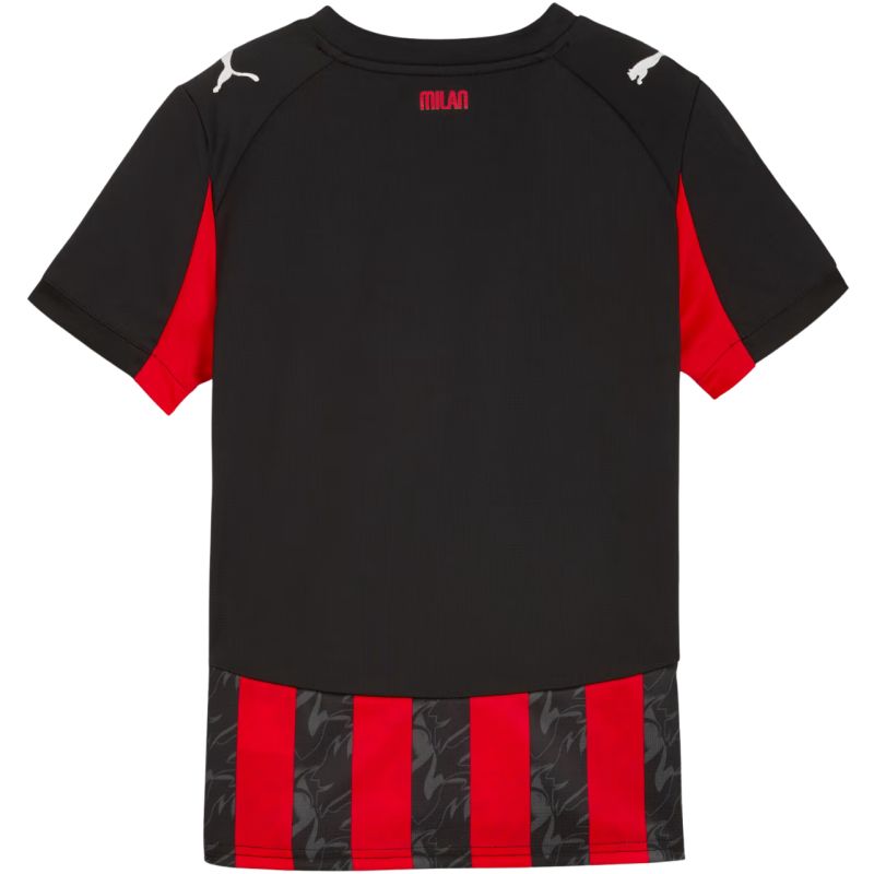 Puma AC Milan Home Jersey Replica Kids T-Shirt Black and Red 779965 01 Clothing Your Sports Performance