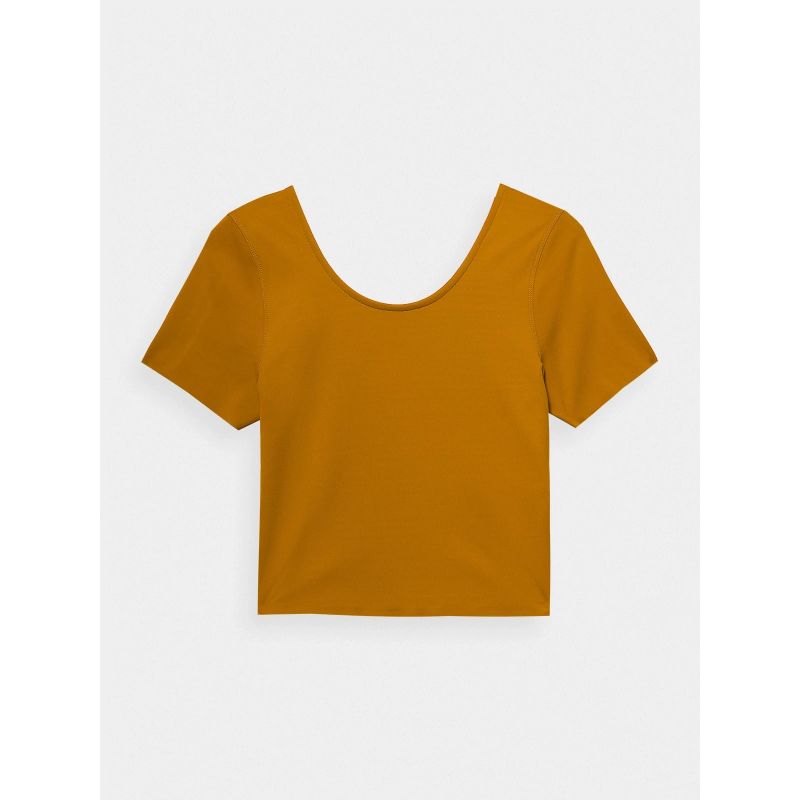 Women's quick-drying yoga crop top T-shirt 4F *Kategoria tymczasowa Your Sports Performance