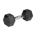 HEX 2x7 kg rubber-coated cast iron dumbbells REBEL ACTIVE To be categorized Your Sports Performance