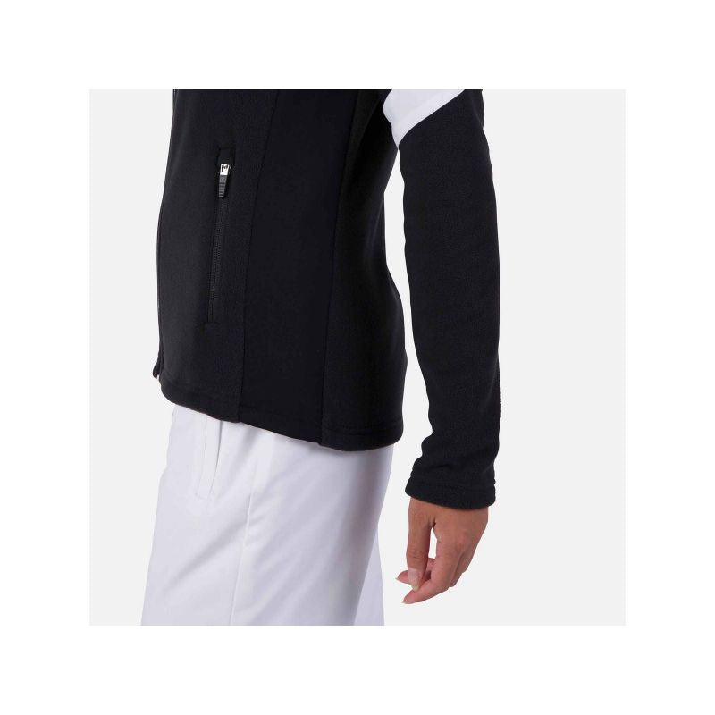 Rossignol W Strawpile Fleece Fz Sweatshirt Black Rossignol
