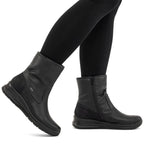 Rieker L7760-00 women's waterproof black ankle boots