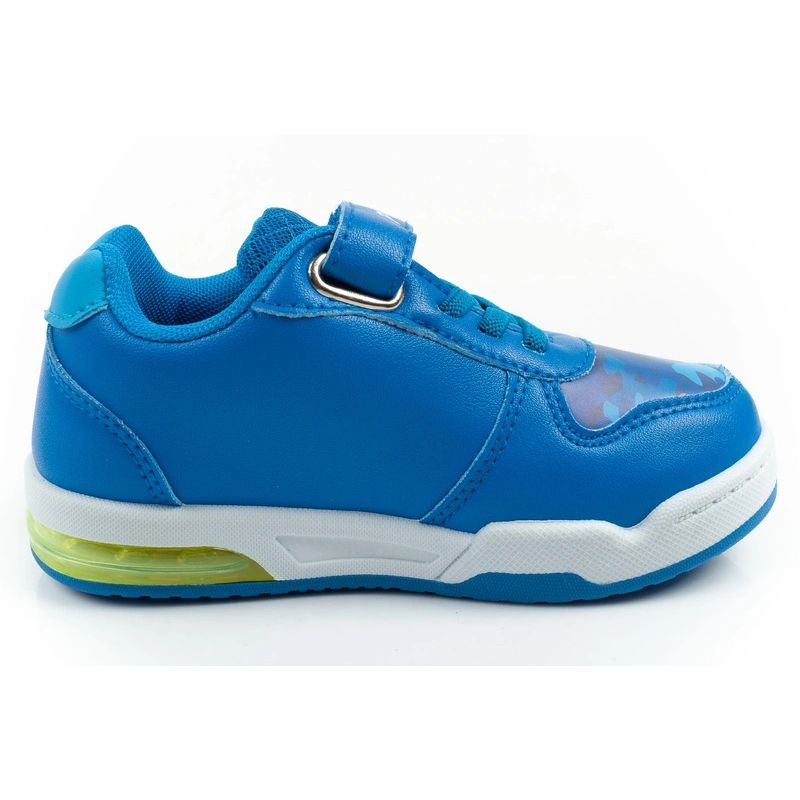 Leomil children's sports shoes Pokemon sneakers lightweight with velcro LED blue