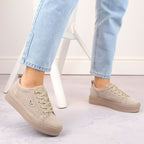 Filippo W PAW315C beige leather suede platform shoes Fashion/Footwear Your Sports Performance