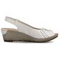 Women's leather wedge sandals with bow Rieker 624H1-60 Rieker