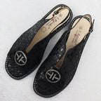Women's black leather sandals S.Barski KV51-094 Footwear Your Sports Performance