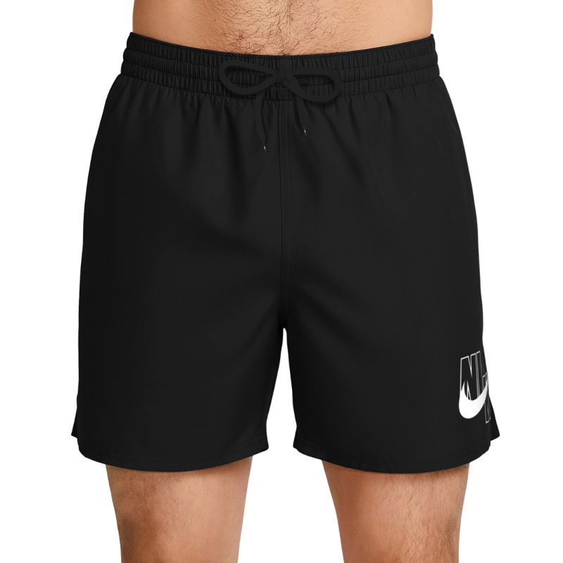 Nike Logo Lap 5" Volley Swim Shorts, Black, NESSG574 001