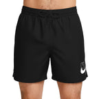 Nike Logo Lap 5" Volley Swim Shorts, Black, NESSG574 001