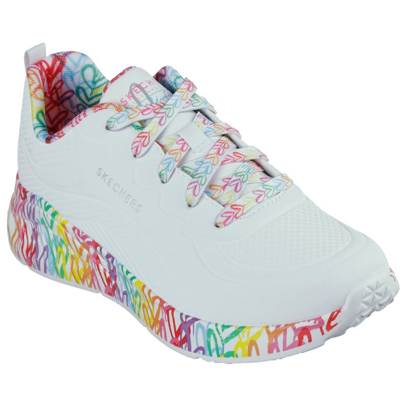 Skechers Women's UNA LITE EXUBERANT HEARTS Sneakers 177976 WMLT