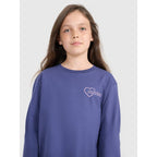 Oversized longsleeve with print for girls 4F 4FJRAW25TLONF589-33S 4f