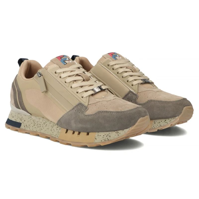 Leather men's sneakers, beige, Filippo MSP7836 Filippo