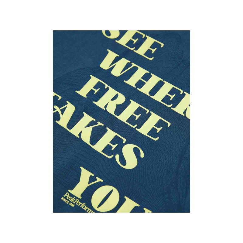 PEAK PERFORMANCE M Graphic Tee Blue