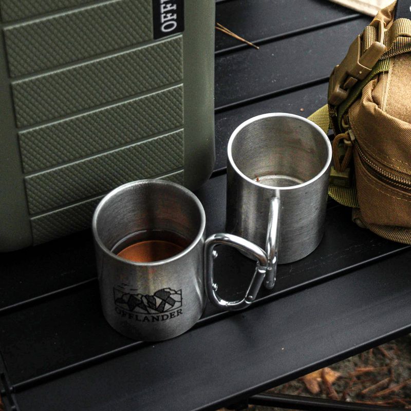 Offlander camping mug with a steel carabiner OFF_CACC_03 Accessories Your Sports Performance