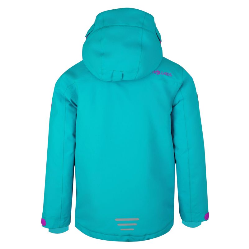 Trollkids Kids Holmenkollen Snow Jacket Pro with Hood, Turquoise (913-125) In preparation Your Sports Performance