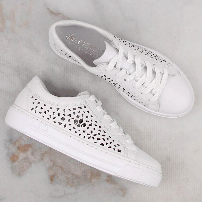 Rieker W RKR641 leather comfort shoes white Footwear/Lifestyle/Rieker Your Sports Performance