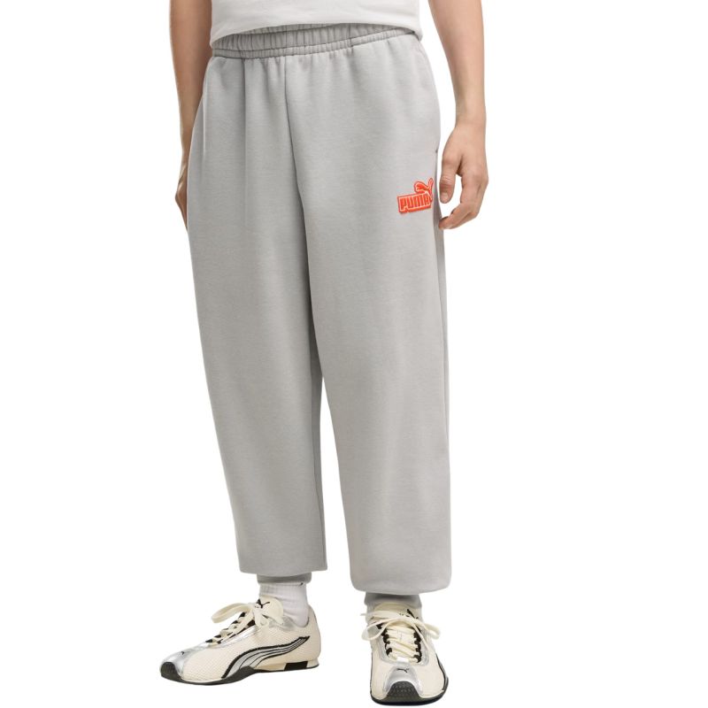 Puma ESS Logo Lab Relaxed Kids’ Trousers Grey 694675 63