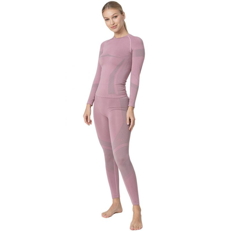 Thermoactive leggings 4F light pink W H4Z22 BIDB030D 53S Clothing/Ski Your Sports Performance