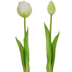 BOUQUET OF 5 WHITE PEONY TULIPS 39 CM LIFE-LIKE SPRING DECORATION Home and Garden/Equipment Your Sports Performance
