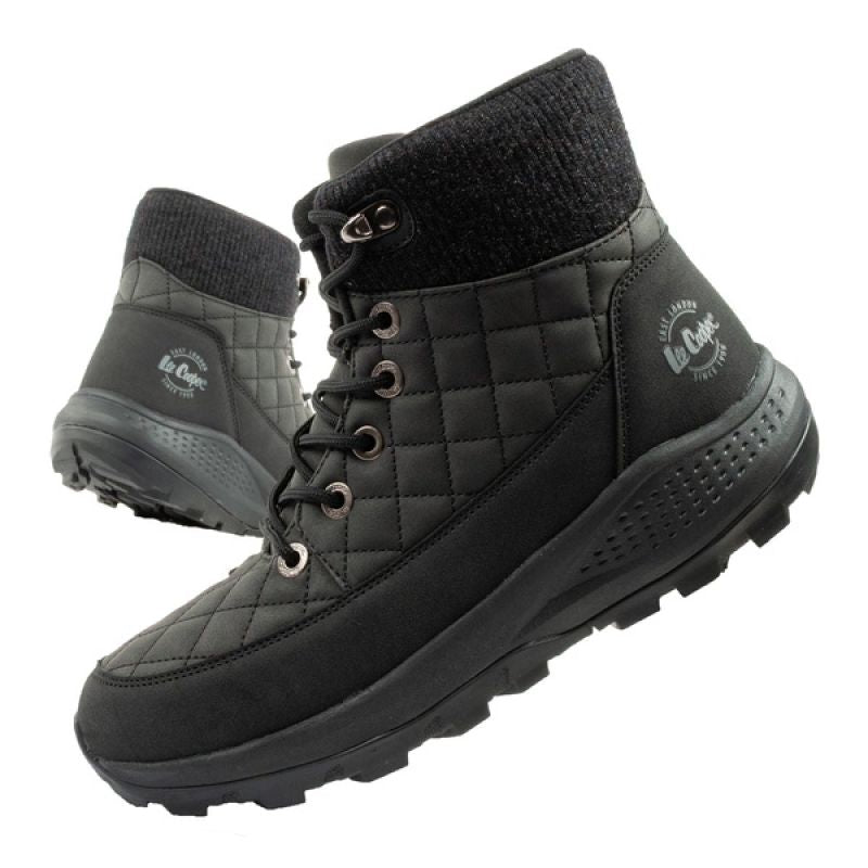 Lee Cooper women's winter hiking sports shoes, insulated, black, eco-leather Lee Cooper