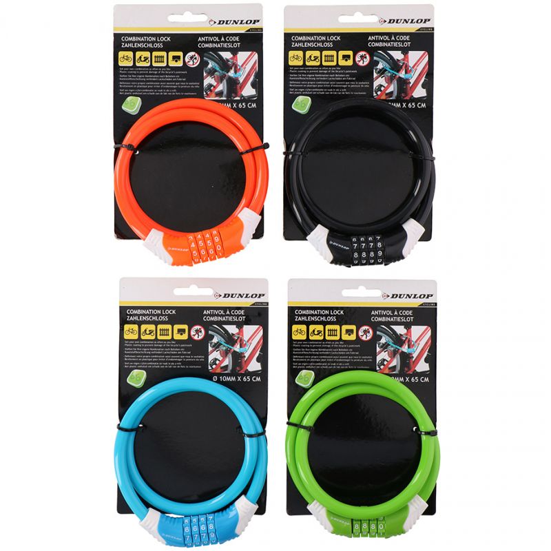 Dunlop combination bike lock 2070976 Accessories/Bicycle/Akcesoria rowerowe Your Sports Performance