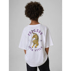 Boys' loose-fit printed T-shirt 4F 4FJRAW26TTSHM4527-10S