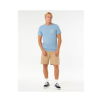Men's RIP CURL Vaporcool Search 3 Stacks Tee Blue