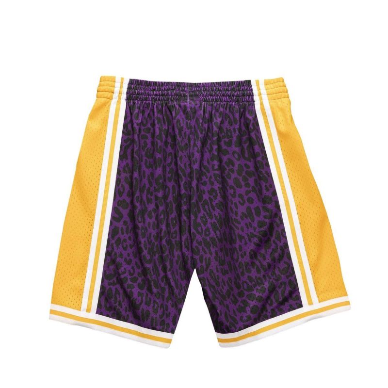 Mitchell & Ness Men's NBA LA Lakers Wild Life Swingman Shorts Mitchell & Ness