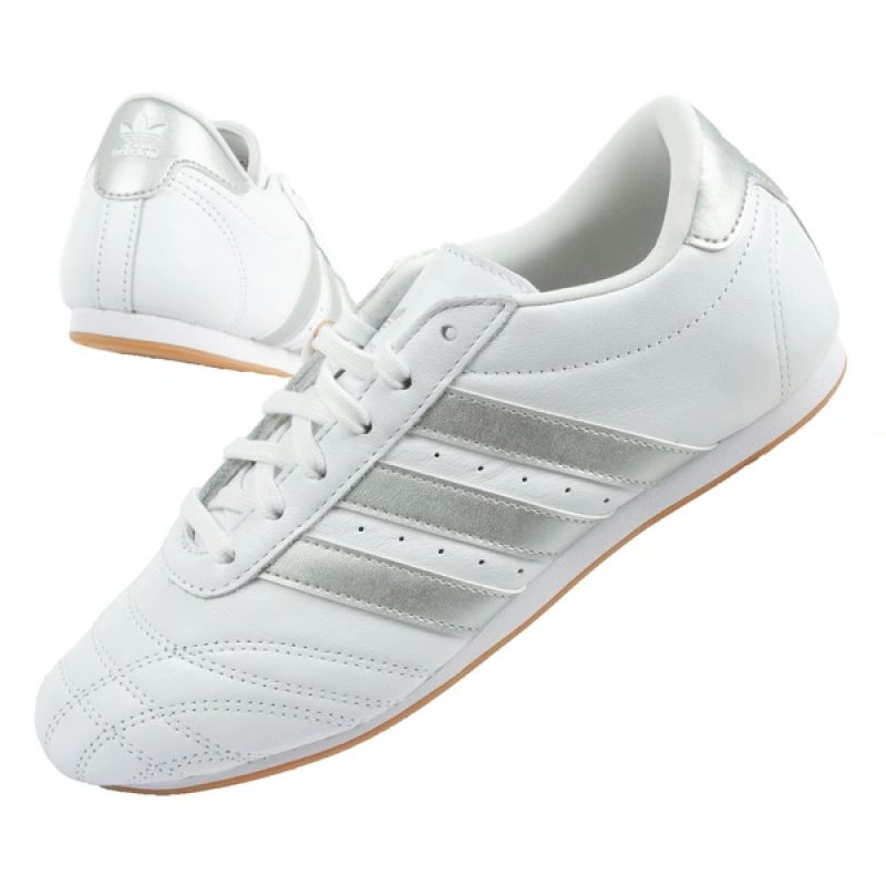Adidas women's sports shoes Taekwondo Lace white fashionable leather adidas