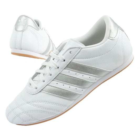 Adidas women's sports shoes Taekwondo Lace white fashionable leather adidas
