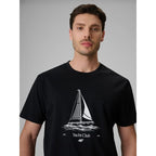 Men's relaxed T-shirt with print 4F 4FRSS26TTSHM3996-20S