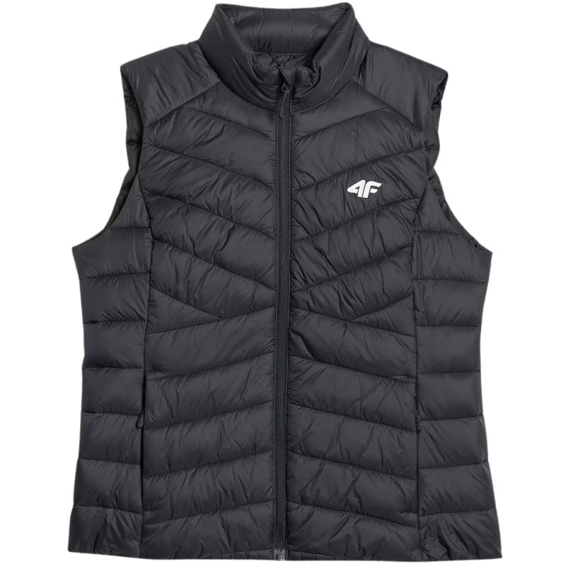 Women's vest 4F F347 deep black 4FWSS26TVJAF347 20S