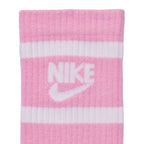 Nike Everyday Cush Crew Youth Socks White, Pink, Gray CK7302 905