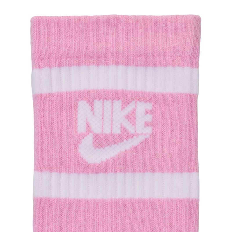 Nike Everyday Cush Crew Youth Socks White, Pink, Gray CK7302 905