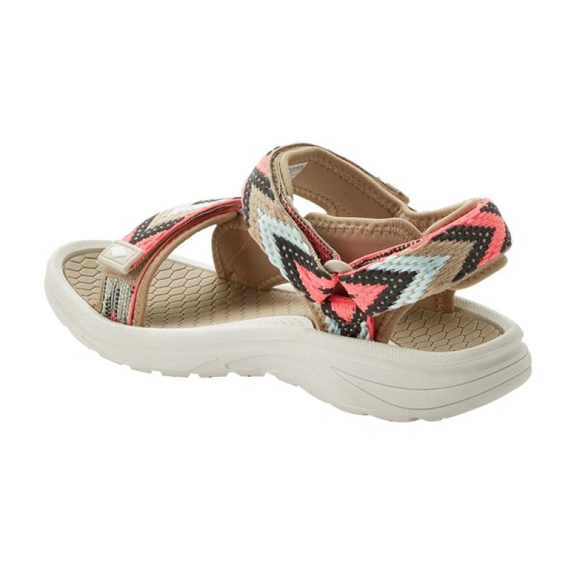 Lee Cooper women's shoes velcro sandals for summer on the beach light beige Lee Cooper