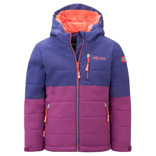 Trollkids Kids Hemsedal Snow Jacket XT insulated waterproof purple winter jacket (513-154) In preparation Your Sports Performance