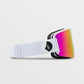 Volcom Garden Snowboard Goggles Matte White/Pink Chrome UV Protection Pink (VG0122101) Accessories/Skiing/Gogle/Volcom Your Sports Performance