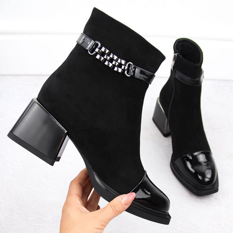 D&amp;A S.Barski ankle boots with decorative heel Premium Collection W MR880-018 OLI269A Footwear/Lifestyle/S.Barski Your Sports Performance