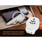 GEMBIRD UNIVERSAL TRAVEL ADAPTER 20W, WHITE Kable i adaptery/Adaptery, przejściówki Your Sports Performance