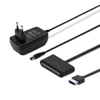 SAVIO USB 3.0 ADAPTER FOR 3.5” DRIVES WITH POWER SUPPLY AK-39 Kable i adaptery/Adaptery, przejściówki Your Sports Performance