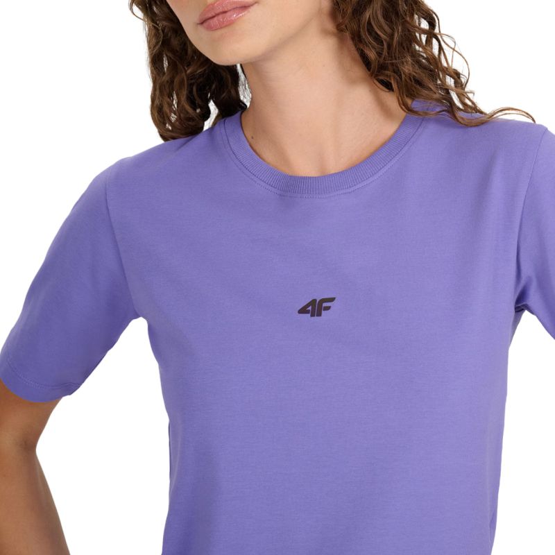 Women's T-shirt 4F F2971 purple 4FWAW25TTSHF2971 51S In preparation Your Sports Performance