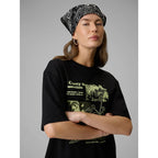 Women's loose T-shirt with print 4F 4FRSS26TTSHF3705-20S 4f