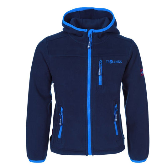 TrollKids Kids Stavanger Jacket navy/light blue windproof fleece jacket (706-110) In preparation Your Sports Performance